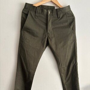 $275 Rogue Territory Olive Green Slim Taper Pants AR-G Trouser - 28-29 x 36